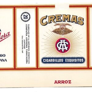 MARQUILLA CREMAS 20 CIGARRILLOS INDUSTRIA DE REPÚBLICA DOMINICANA SOFT