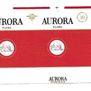 MARQUILLA AURORA 10 CIGARRILLOS INDUSTRIA DE REPÚBLICA DOMINICANA SOFT