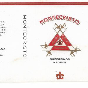 MARQUILLA MONTECRISTO 20 CIGARRILLOS INDUSTRIA CUBANA
