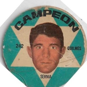 FIGURITA ARGENTINA CAMPEON 1966 SERNIA N°242 QUILMES