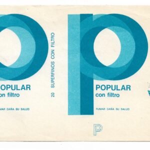 MARQUILLA POPULAR 20 CIGARRILLOS INDUSTRIA CUBANA