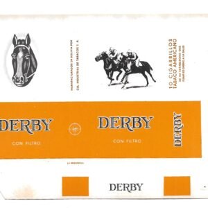 MARQUILLA DERBY 10 CIGARRILLOS INDUSTRIA DE BOLIVIA SOFT