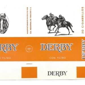 MARQUILLA DERBY 20 CIGARRILLOS INDUSTRIA DE BOLIVIA SOFT