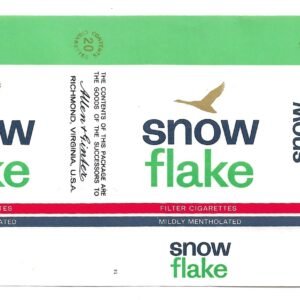 MARQUILLA SNOW FLAKE 20 CIGARRILLOS INDUSTRIA DE TRINIDAD SOFT