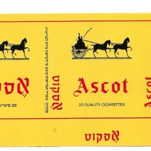 MARQUILLA ASCOT 20 CIGARRILLOS INDUSTRIA DE ISRAEL SOFT