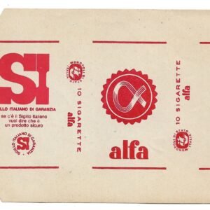 MARQUILLA ALFA 10 CIGARRILLOS INDUSTRIA DE ITALIA SOFT