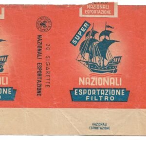 MARQUILLA NAZIONALI 20 CIGARRILLOS INDUSTRIA DE ITALIA SOFT