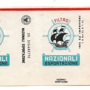 MARQUILLA NAZIONALI 20 CIGARRILLOS INDUSTRIA DE ITALIA SOFT