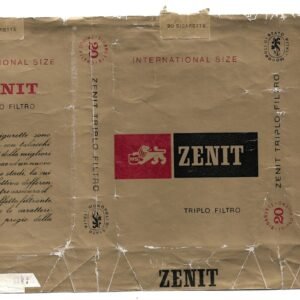 MARQUILLA ZENIT 20 CIGARRILLOS INDUSTRIA DE ITALIA SOFT
