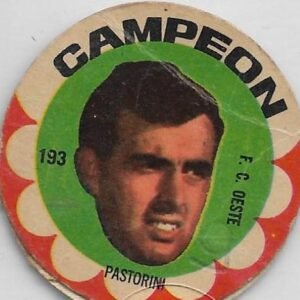 FIGURITA ARGENTINA CAMPEON 1966 PASTORINI N°193 F.C. OESTE