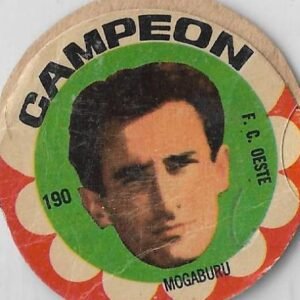 FIGURITA ARGENTINA CAMPEON 1966 MOGABURU N°190 F.C. OESTE