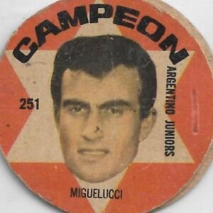 FIGURITA ARGENTINA CAMPEON 1966 MIGUELLUCCI N°251 ARGENTINO JUNIORS