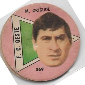 FIGURITA ARGENTINA FULBITO 1964 M. GRIGUOL N°369 F.C. OESTE