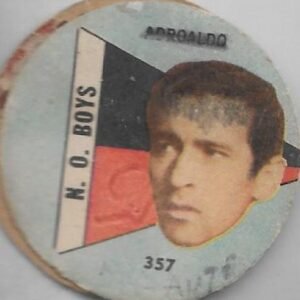 FIGURITA ARGENTINA FULBITO 1964 ADROALDO N°357 N.O. BOYS