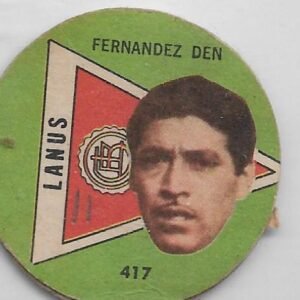 FIGURITA ARGENTINA FULBITO 1964 FERNANDEZ DEN N°417 LANUS