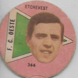 FIGURITA ARGENTINA FULBITO 1964 ETCHEVEST N°366 F.C. OESTE