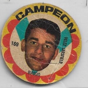 FIGURITA ARGENTINA CAMPEON 1966 BIAGGIO N°169 VELEZ SARSFIELD
