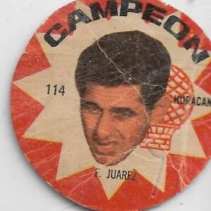 FIGURITA ARGENTINA CAMPEON 1966 E. JUAREZ N°114 HURACAN