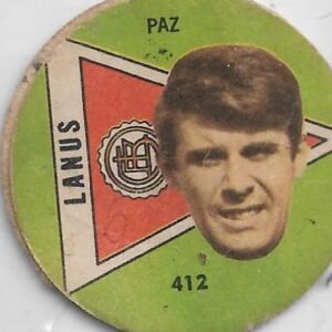 FIGURITA ARGENTINA FULBITO 1964 PAZ N°412 LANUS