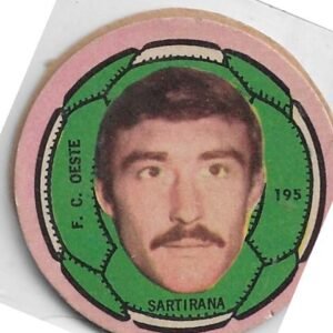 FIGURITA ARGENTINA CRACK 1968 SARTIRANA N°195 F. C. OESTE