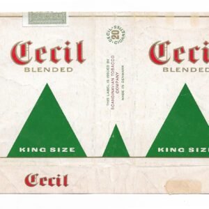 MARQUILLA CECIL 20 CIGARRILLOS INDUSTRIA DE DINAMARCA
