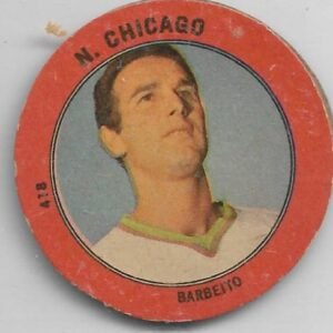 FIGURITA ARGENTINA GOLAZO 1965 BARBEITO N°418 N. CHICAGO