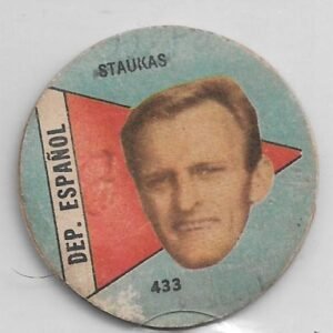 FIGURITA ARGENTINA FULBITO 1964 STAUKAS N°433 DEP. ESPAÑOL