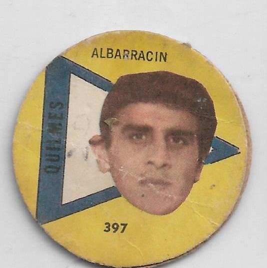 FIGURITA ARGENTINA FULBITO 1964 ALBARRACIN N°397 QUILMES