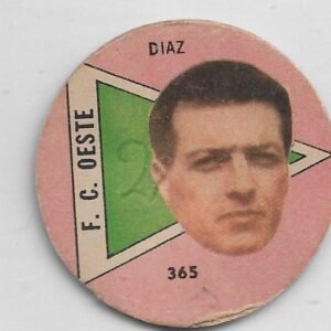 FIGURITA ARGENTINA FULBITO 1964 DIAZ N°365 F.C . OESTE