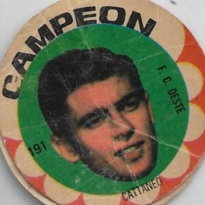 FIGURITA ARGENTINA CAMPEON 1966 CATTANEO N°191 F.C OESTE