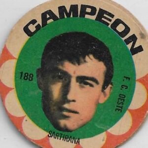 FIGURITA ARGENTINA CAMPEON 1966 SARTIRANA N°188 F.C. OESTE