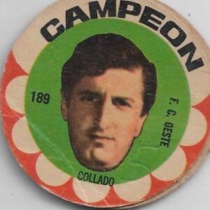 FIGURITA ARGENTINA CAMPEON 1966 COLLADO N°189 F.C OESTE