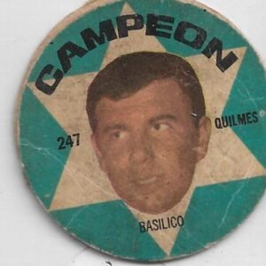 FIGURITA ARGENTINA CAMPEON 1966 BASILICO N°247 QUILMES