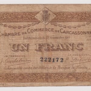 FRANCIA 1 FRANC CHAMBRE DE COMERCE 1914