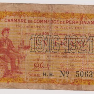 FRANCIA 1 FRANC CHAMBRE DE COMERCE 1914