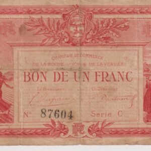 FRANCIA 1 FRANC CHAMBRE DE COMERCE 1915