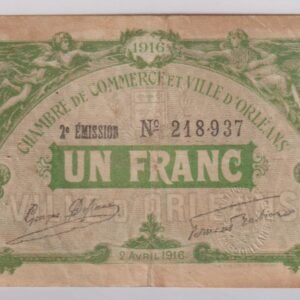 FRANCIA 1 FRANC CHAMBRE DE COMERCE 1916