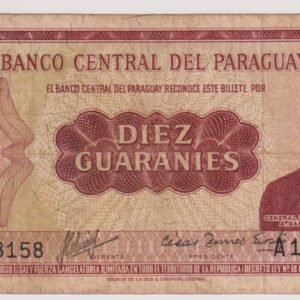 PARAGUAY 10 GUARANIES 1952 MC 212 B