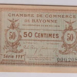 FRANCIA 50 CENTIMOS CHAMBRE DE COMERCE 1916