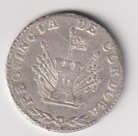 ARGENTINA CORDOBA 4 REALES 1846 CJ 53.2.1 UNC-