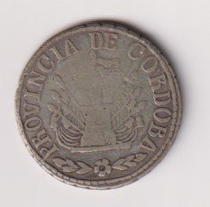 ARGENTINA CORDOBA 2 REALES 1849 XF