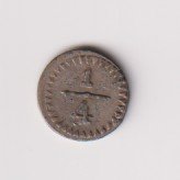 ARGENTINA CORDOBA 1/4 REAL 1853/4 XF