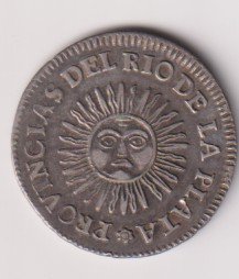 ARGENTINA LA RIOJA 2 SOLES 1825 XF++