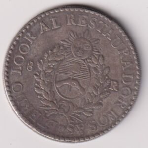 ARGENTINA LA RIOJA 8 REALES 1840 CJ 57 XF