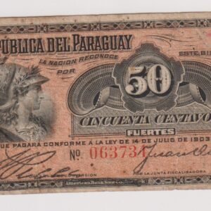 PARAGUAY 50 CENTAVOS FUERTES 1903 MC 140 D