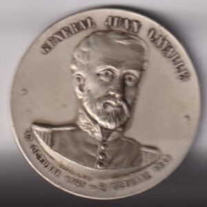 MEDALLA GRAL JUAN LAVALLE AL LIBERTADOR Y MARTIR LA JUNTA NUMISMATICA AMERICANA