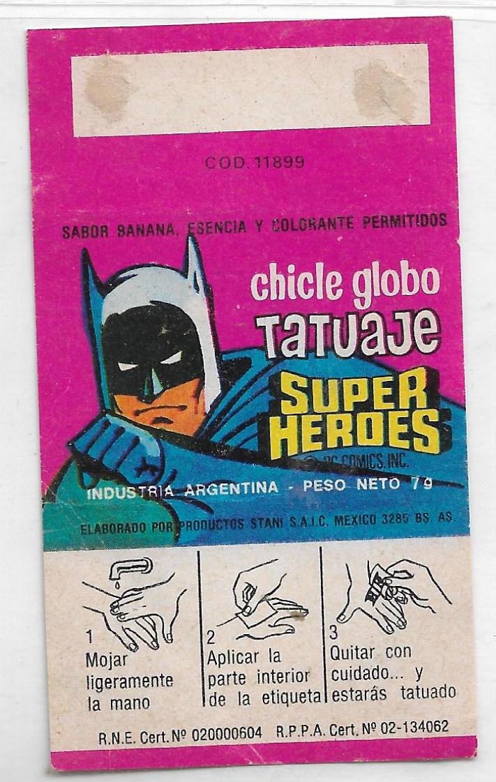 ENVOLTORIO FIGUS CHICLE STANI SUPER HEROES GREEN ARROW