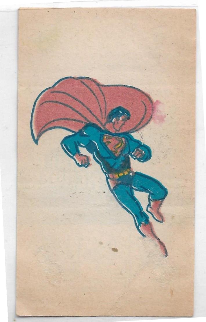 ENVOLTORIO FIGUS CHICLE STANI SUPER HEROES SUPERMAN