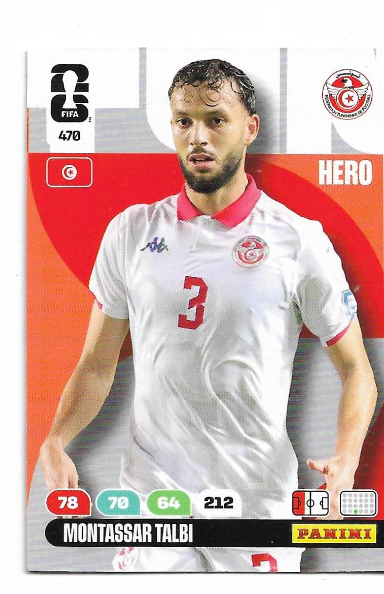 ADRENALYN OFFICIAL TRADING CARDS MUNDIAL 2026 MONTASSAR TALBI N°470
