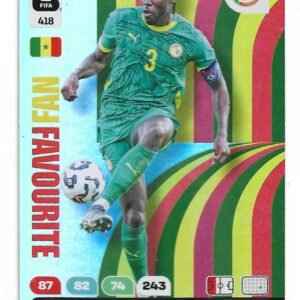 ADRENALYN OFFICIAL TRADING CARDS MUNDIAL 2026 FAN KALIDOU KOULIBAY N°418
